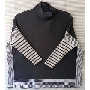 Chicwish Cape Poncho Black Sweater One Size Boxy Dolman Sleeves‎ Slit Sides
